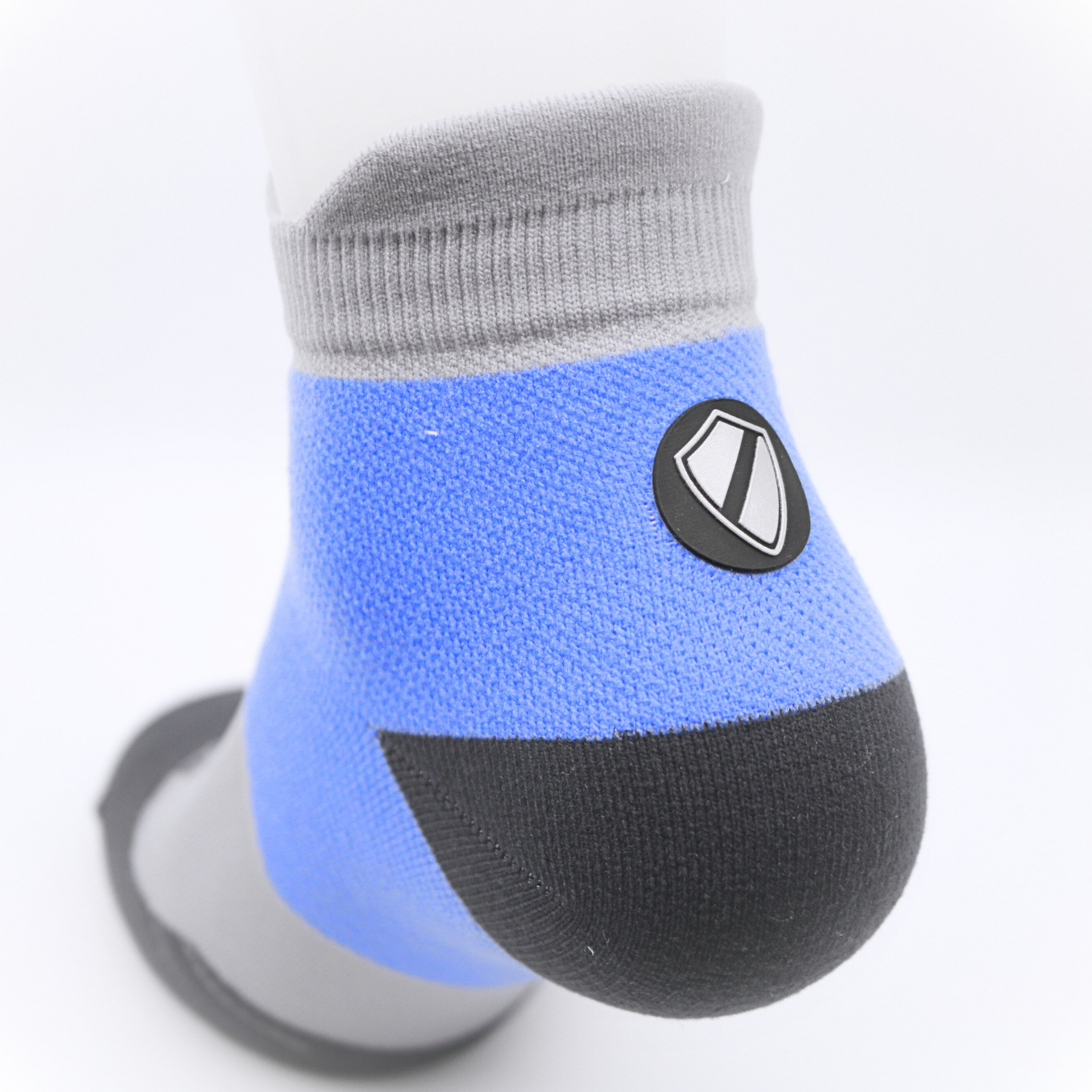 MediSports Performance Ankle Socks (20-30 mmHg) - Blue/Grey - MedisportsCANADA