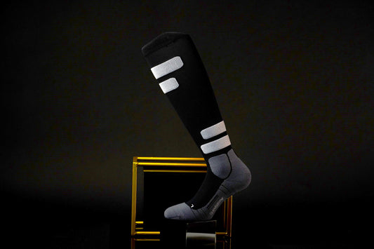 MediSports Ignite Performance Socks (20-30 mmHg) - Black/Grey - medisports