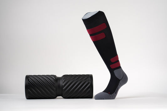 MediSports Ignite Performance Socks (20-30 mmHg) - Black/Red